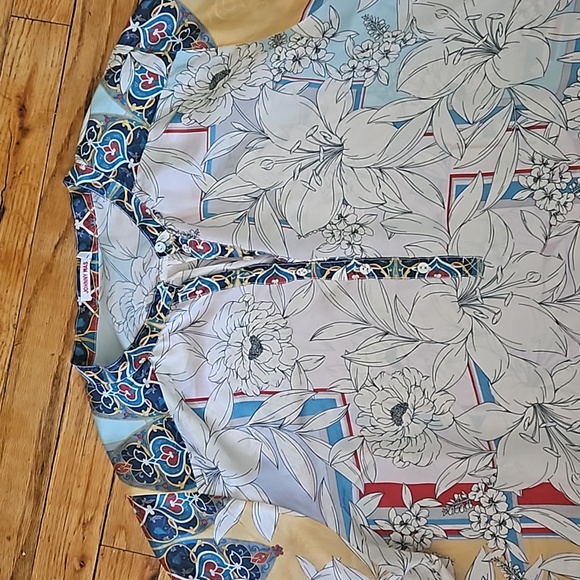 Johnny Was silk blouse large - Picture 8 of 12